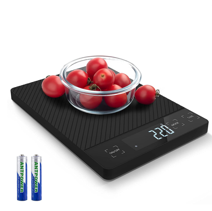 The new food scale digital kitchen scale, used for cooking and baking, high-definition meals, LCD display, easy to clean