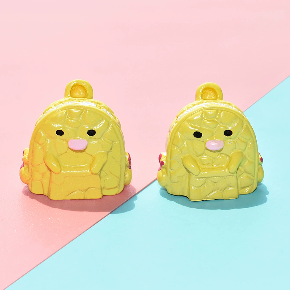 Top Selling Flat back School bag cabochon Resin Charms Pencils Brush English Math Cabs Hair Bow Center Hair Clip Supply