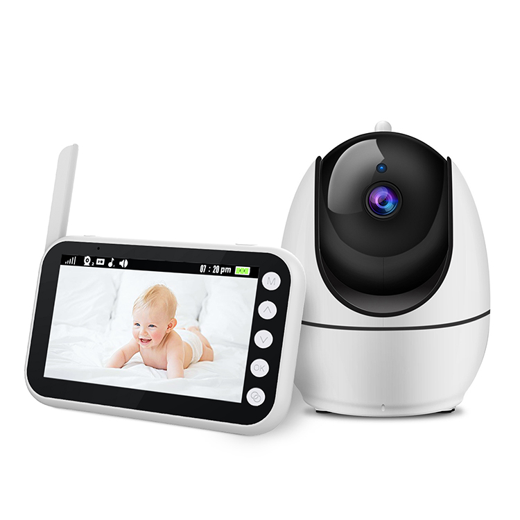 Встроенный 8 колыбельных детский монитор с камерой и аудио 2.4G wifi передачи