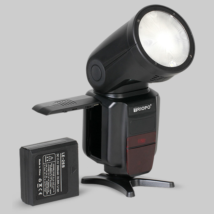 TRIOPO Заводская профессиональная Вспышка speedlite Передняя TTL круглая головка вспышка для камеры simlying как godox V1 версия для брендовой камеры C N
