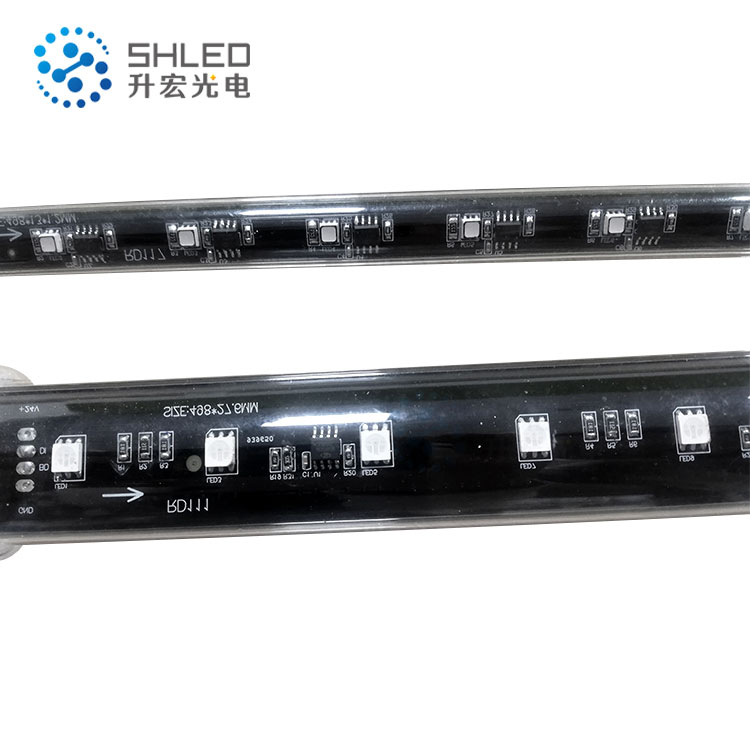 Светодиодные пиксельные трубки SPI DMX 512 RGB 3d светодиодный ночник сценическое освещение Светодиодные трубки метеор освещение для клубной сцены
