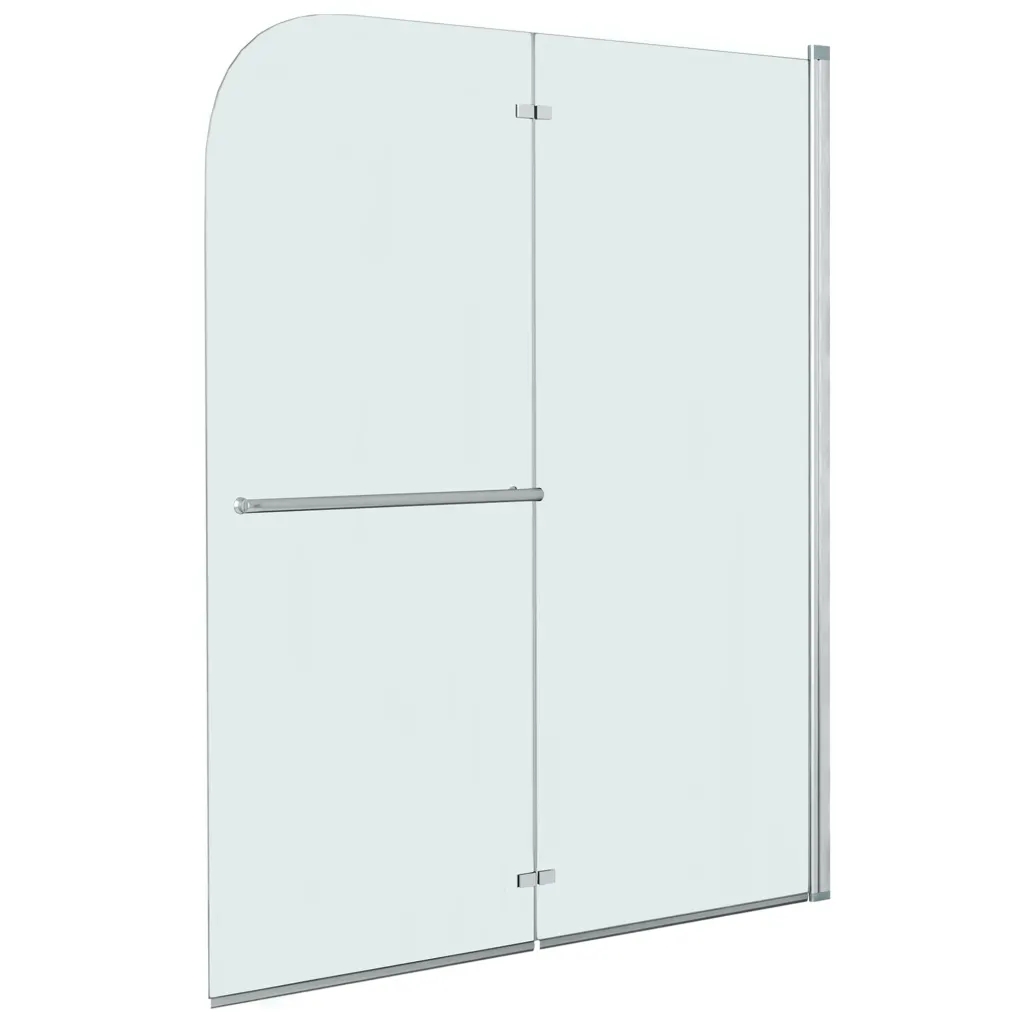 120 см Wx140cm H/47,2 в такой стране, как. (Ш) x 55,1 в такой стране, как. H 6 мм закаленное стекло выполненные хром навесной Ванна двери с вешалка для полотенец