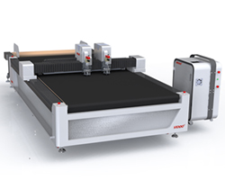 Weier Factory Supply 1860 Automatic Jeans Fabric Roll Cutting Machine  with Double Head