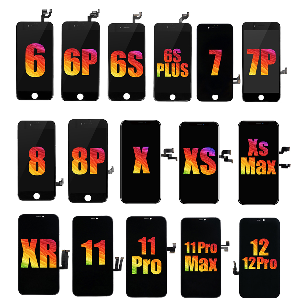 ЖК-дисплей для мобильного телефона iPhone 6 7 8 x xs xr 11 12, сменный сенсорный дигитайзер, экран в сборе, ЖК-дисплей