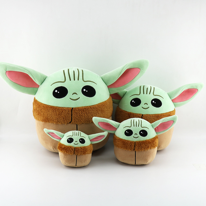 Симпатичные плюшевые игрушки 10 см для малышей Yoda Squishmallow Мягкие плюшевые игрушки для малышей Yoda Squishmallow