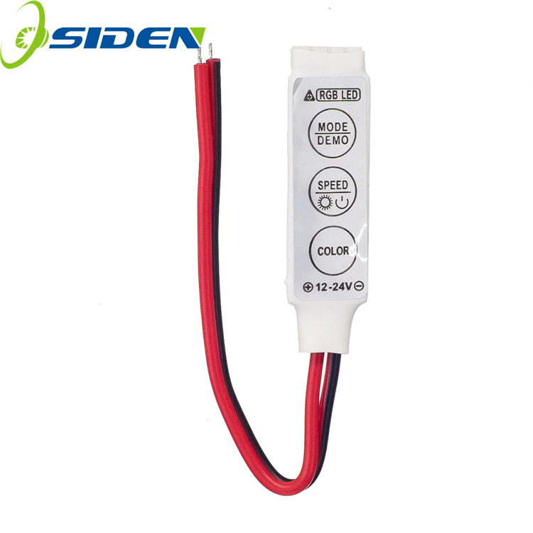 5V 12V 24V 6A мини 3 клавиши Инфракрасный RGB LED контроллер для RGB LED полосы света