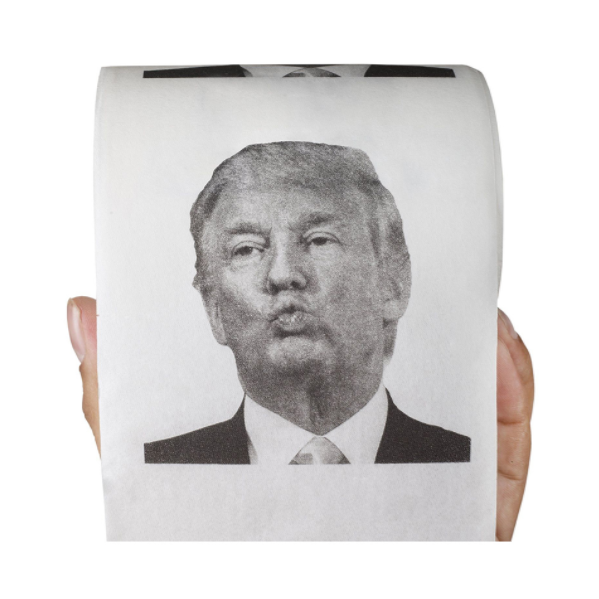 Новый дизайн напечатаная туалетная бумага Дональд Трамп туалетная бумага в рулонах, модель дешевой цене 2 Слойная туалетная бумага рулон бумаги