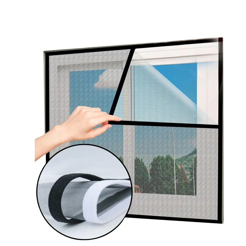 Diy Retractable Fly Insect Screen Net Mesh Magnetic Window Mosquito Screen