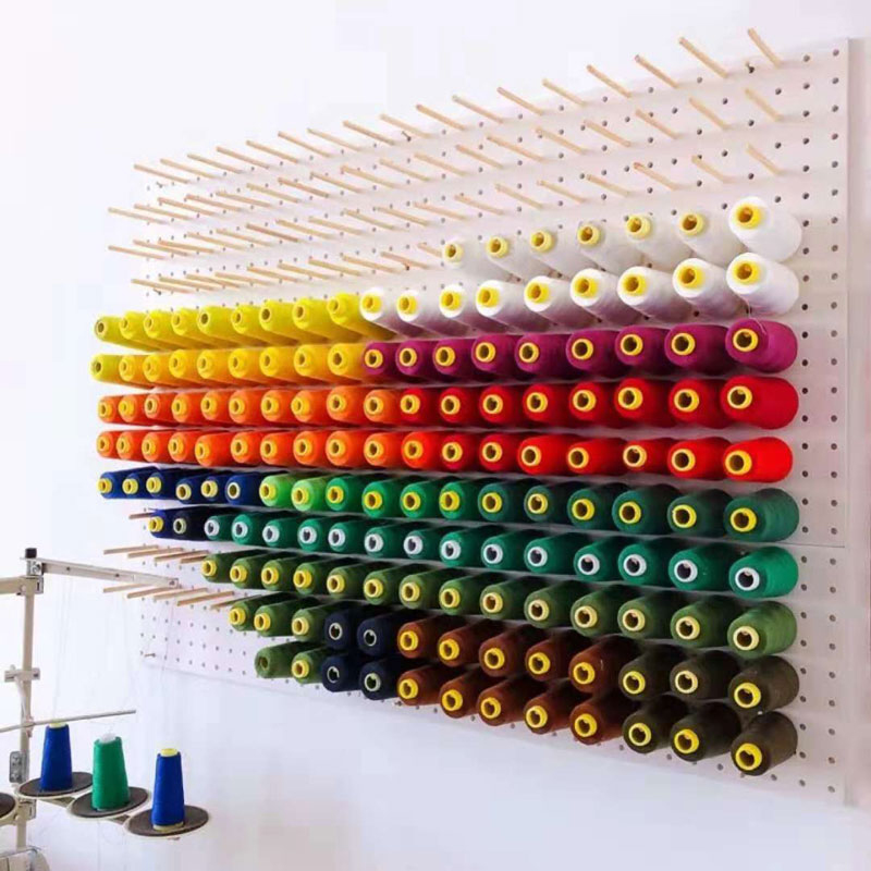 Sewing Thread Holders Wooden Thread Rack Spool Thread Yarn Sewing Embroidery Tools Organizer Crafts Needlework Storage