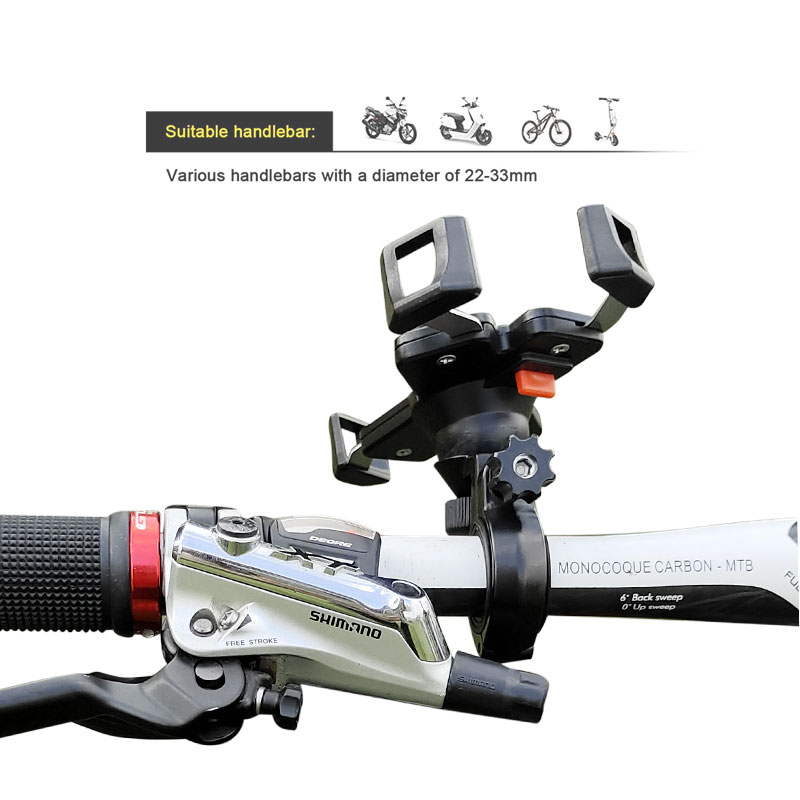 universal aluminum alloy Cycling Bike phone holder mobile phone holder with 360 Rotation for motorcycle phone holder x