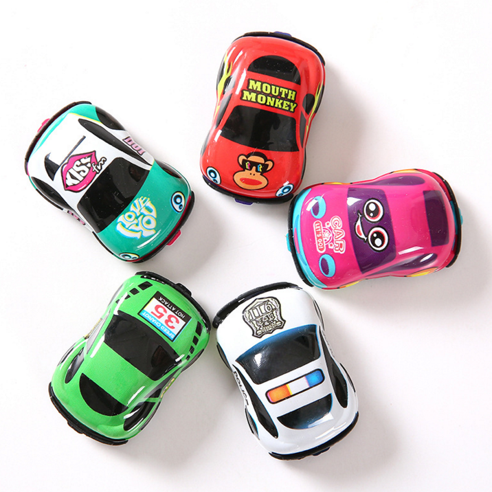 Pull Back Vehicle Promotional PVC Car For Vending Machine Capsule Toys