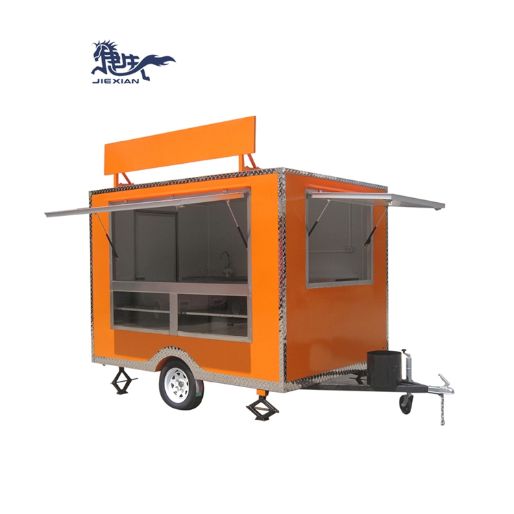 JX-FS280 фритюрница продуктовый фургон пищевой трейлер мобильного питания корзину барбекю концессий прицепы для продажи
