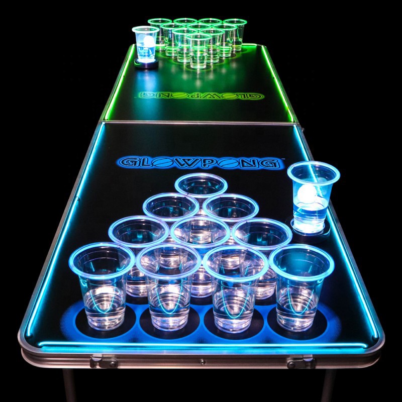 Новейшее алюминиевое портативный светодиодный кемпинговый фонарь Beer Pong Таблица складной открытый стол с лавочками