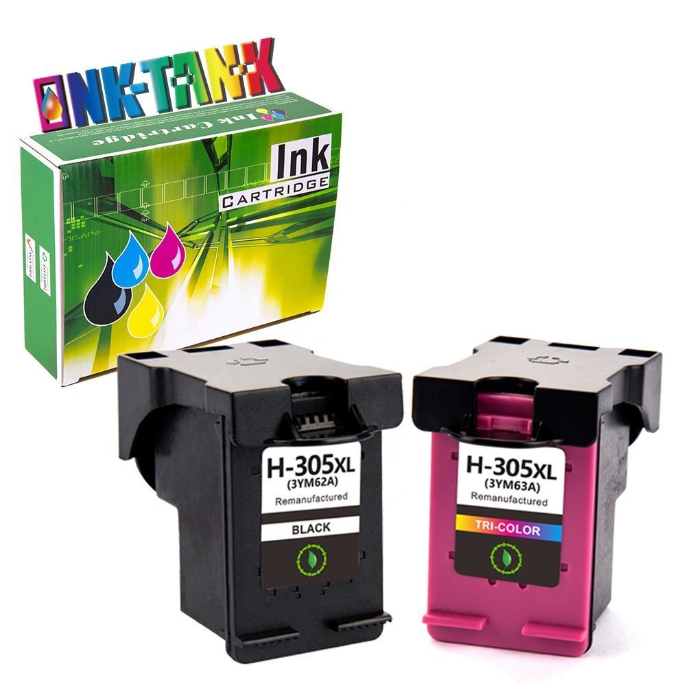 INK-TANK 305 XL 305XL Black Remanufactured InkJet Cartouche Ink Encre Cartridge for HP305 for HP 305 DeskJet2700 2320 Printer