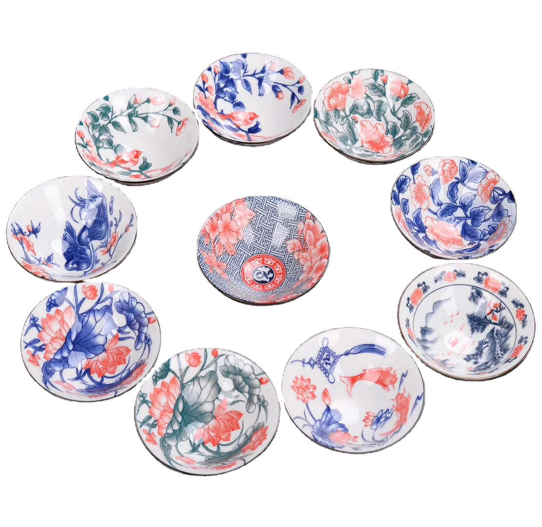 Новый дизайн, красочная чайная чашка Gongfu, Китайская керамика, чашка зеленого чая, оптовая продажа, высококачественные чашки кунг-фу