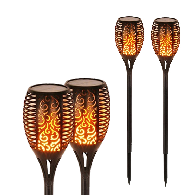 Simulation flame LED lighting solar garden light IP65 outdoor lawn garden light
