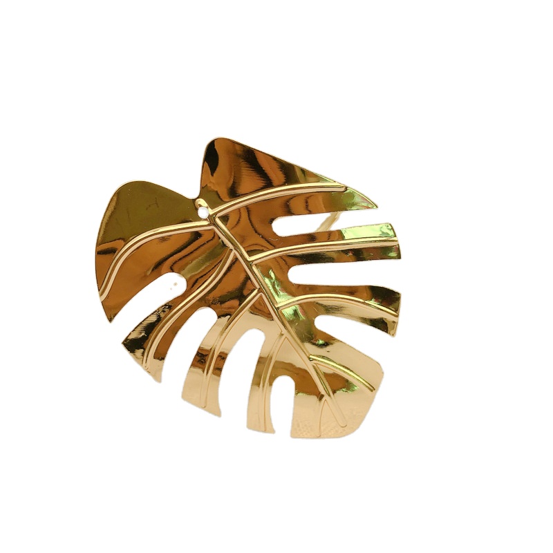 SYL OEM High end Hotel Turtle Leaf Green Leaf Hawaii Wedding napkin ring holder napkin rings Cloth Ring Wholesale