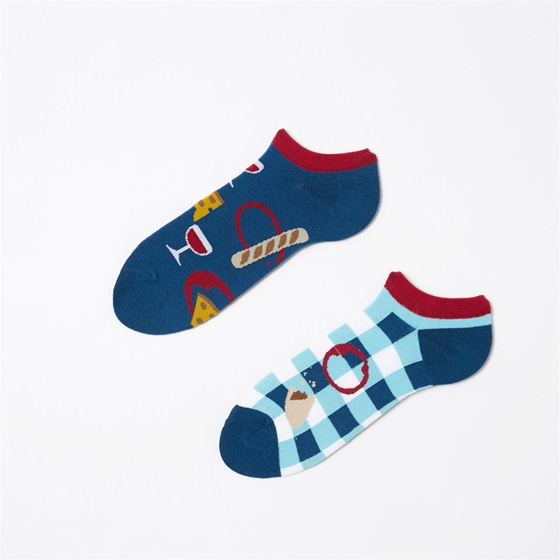 New unique colorful men and women socks custom winter AB fashion ankle socks
