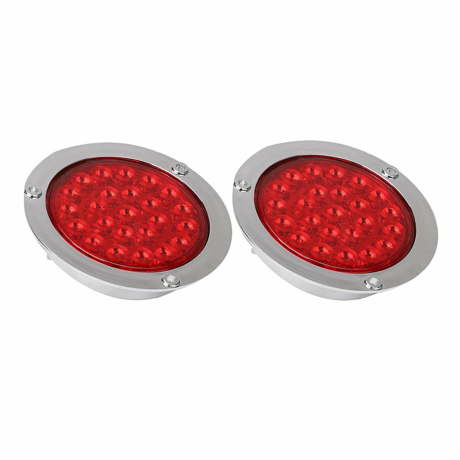 12/24 в 24 LED красный белый Янтарный водонепроницаемый грузовик Трактор Прицеп Хвост Стоп/поворот/тормоз/задние фонари из нержавеющей стали