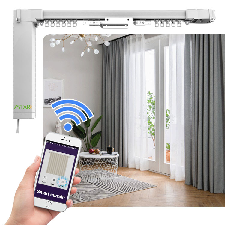 Автоматическая система занавесок Smart hotel home с Wi-Fi, Электрический мотор для занавесок и трек