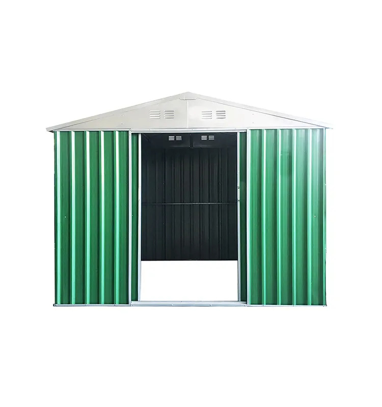 R 6'x4'ft high quality steel frame garden sheds metal tool house