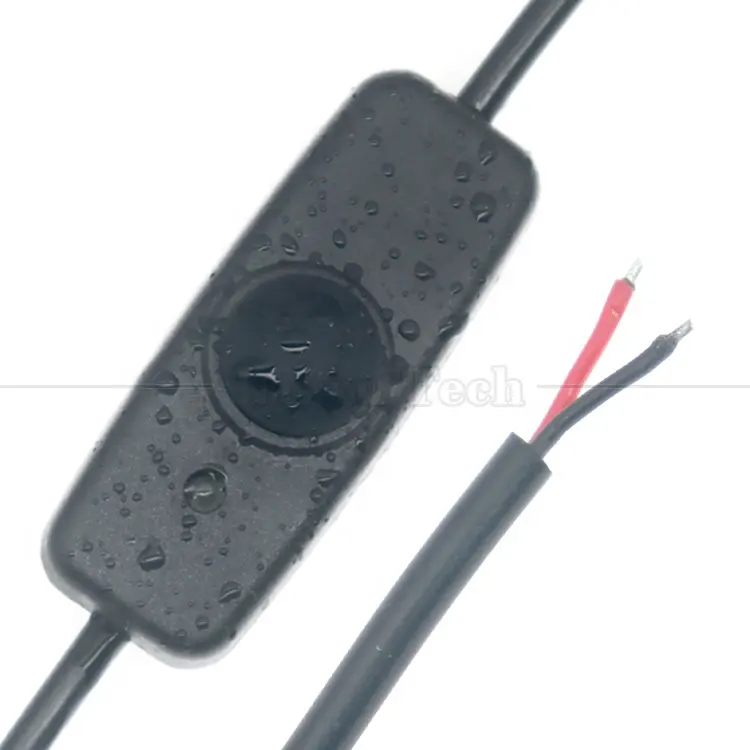 Заводская Водонепроницаемая силиконовая нажимная кнопка 2p DC кабель включения/выключения питания для лампы мотоцикла