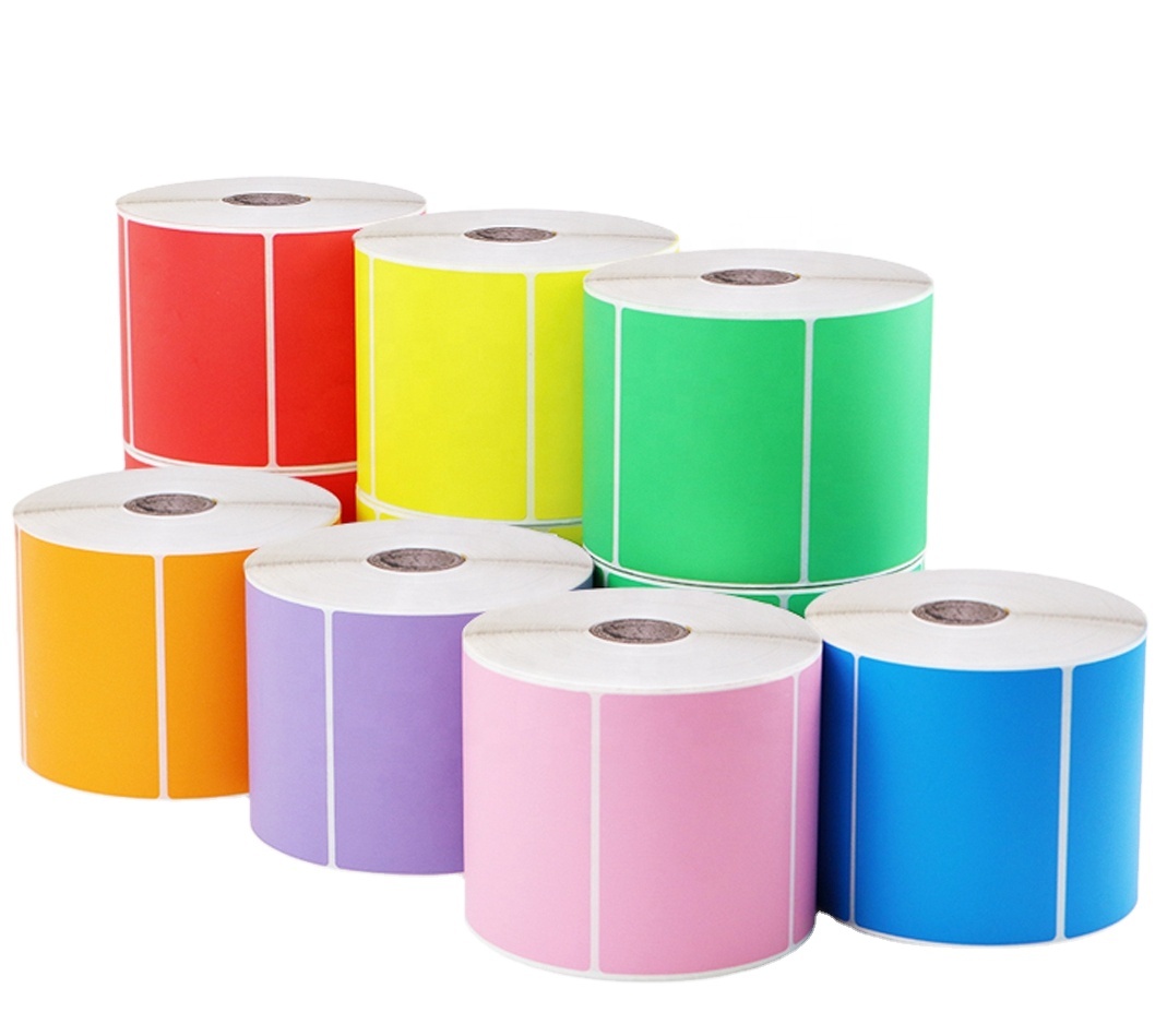 Free Samples Custom Address Shipping Stickers Direct Thermal/Transfer Packaging Product Label Roll For Dymo 4xl Label Printer