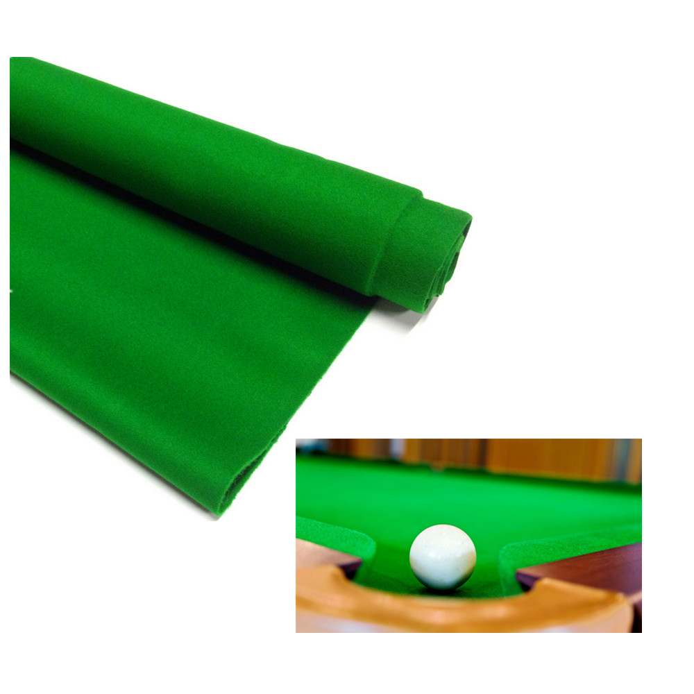 Customized Rectangle Plain Green Pool Table Felt Cloth Mat Cover for Playing Games
