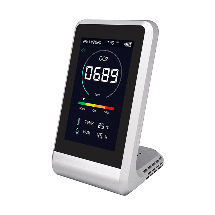 Air Quality Co2 Test Carbon Dioxide Meter Gas Detector Temperature Humidity Usb Recharge Co2 Monitor Sensor