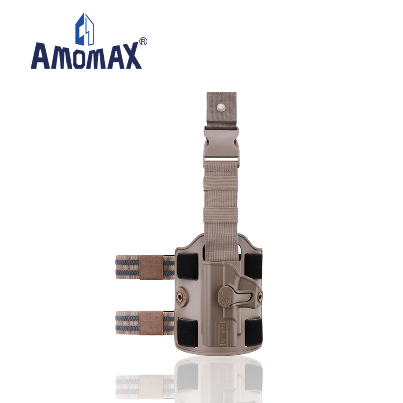 Amomax OWB полиция военный пластиковый Тактический леворукий Пистолет Кобура Подходит Glock 19 23 32