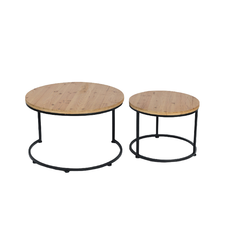 Home Furniture metal leg wooden coffee table chinese tea table for living room modern