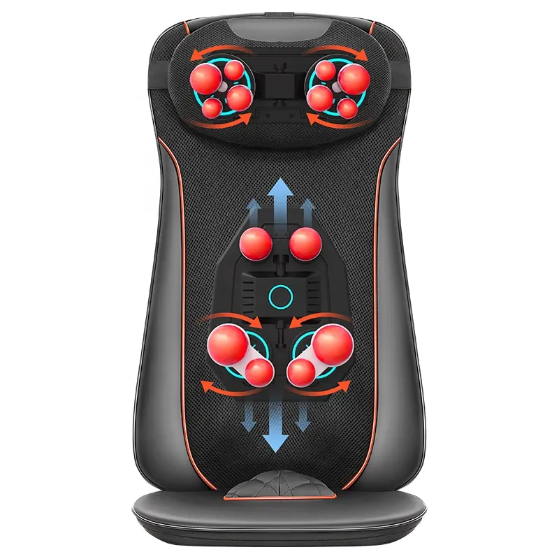 Home Car Office Use Massage Cushion Full Body Bottoms Vibration With Heat And Cold Portable Massager