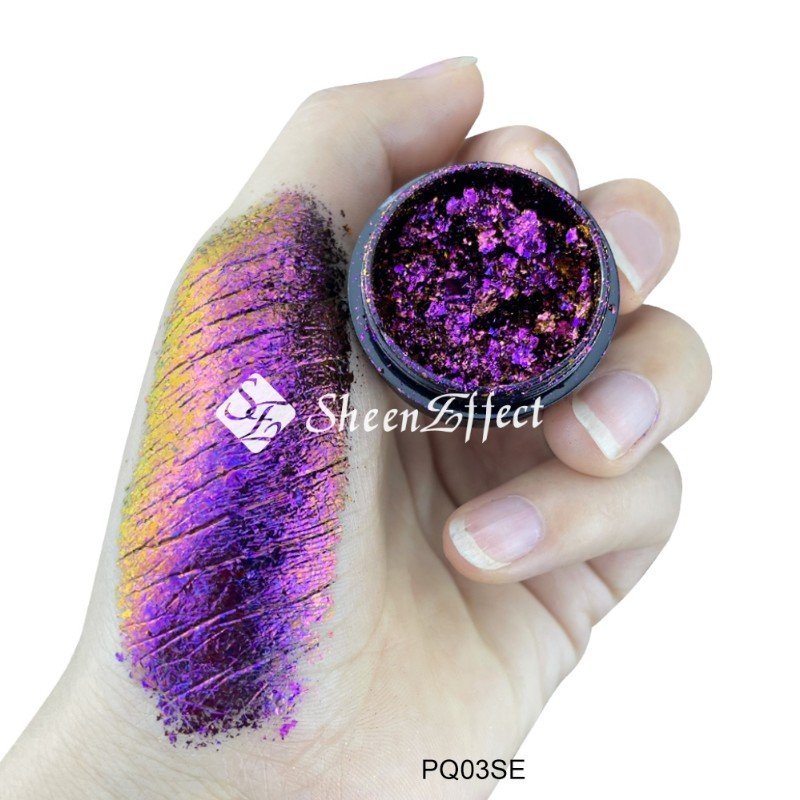 New duochrome multichrome eyeshadow chameleon iridescent flakes