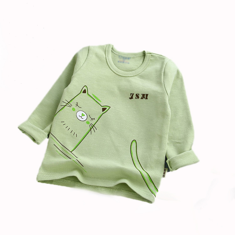 Custom new newborn spring autumn clothes 100% cotton baby boys girls long sleeve t shirt