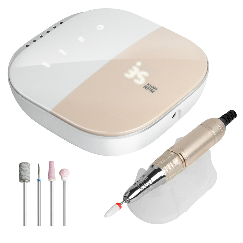 2021 Hot Selling 35000 RPM Electric Nail Drill Machine Set For Manicure Nail Tips Manicure Electric Nail Sander With LCD Display