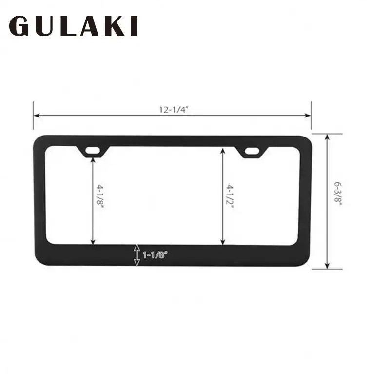 Car Front Bumper Protection License Plate Frame