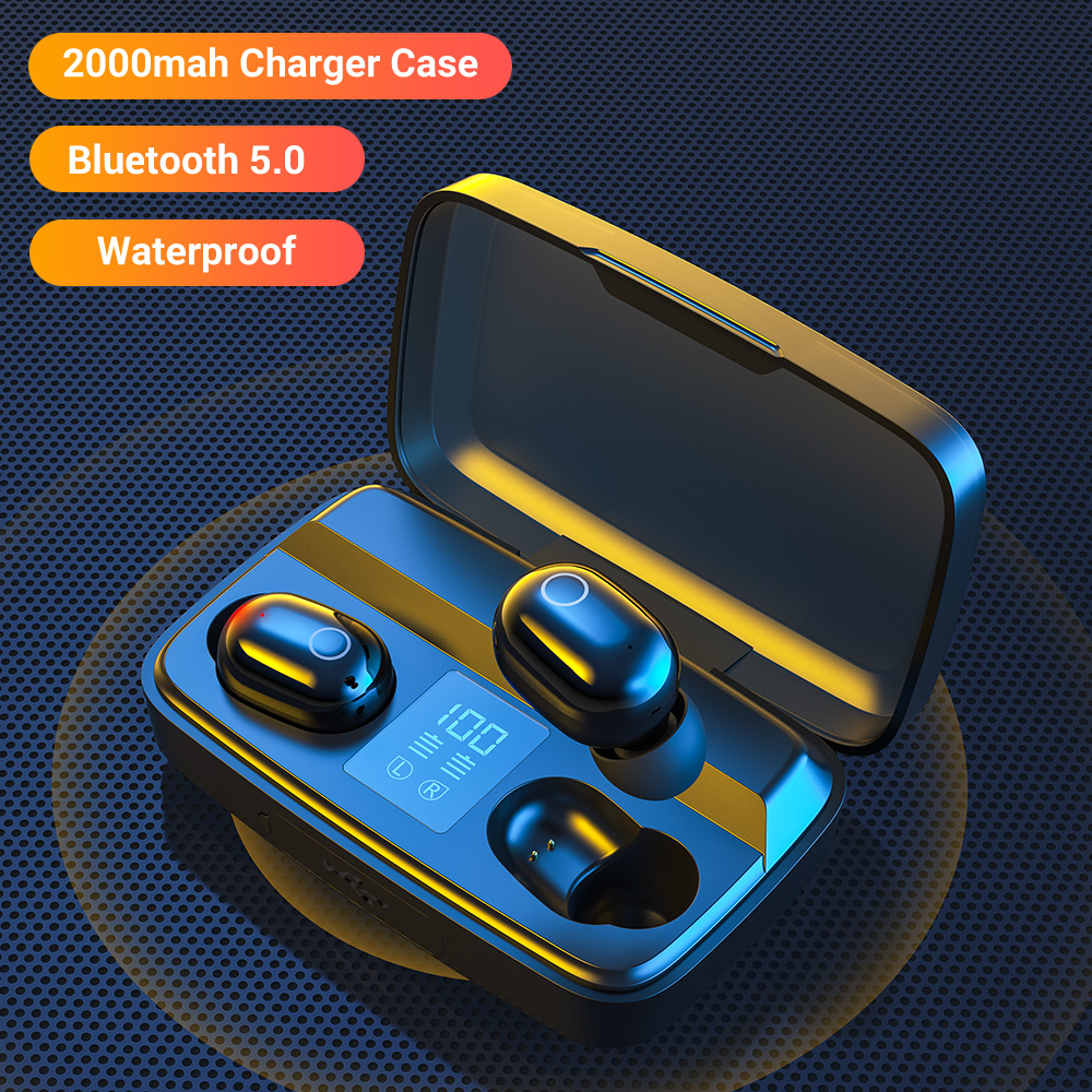 Бесплатная доставка TOPK T10 1500mah TWS беспроводные 5,0 наушники стерео наушники гарнитура для телефона