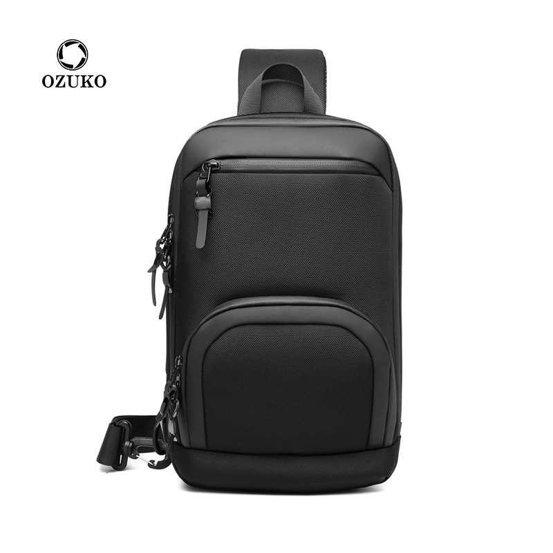 Официальная сумка через плечо Ozuko 9516 2021, тактические нагрудные сумки, спортивная водонепроницаемая сумка через плечо для телефона, мужская сумка-слинг на заказ