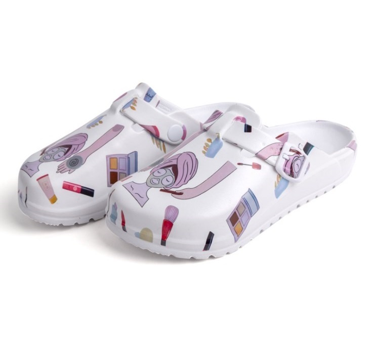 2021 fashion printing garden shoes wholesale custom medical slippers waterproof clogs shoes working sandals
