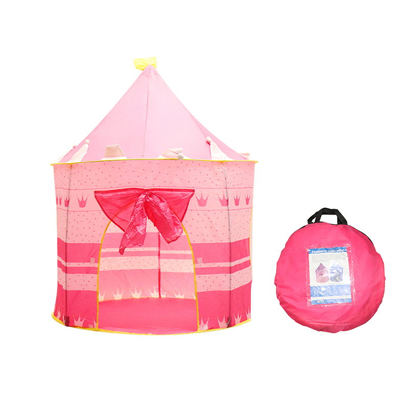 Kids Tents Indoor Playhouses with Star Lights- Princess Castle Play Tent Girls Boys Foldable Pop up Tent, Toddler Birthday Gift