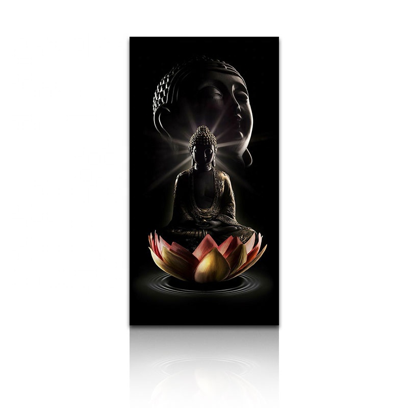 Modern Religious art Shakyamuni Buddha portrait poster hanging image printed canvas for Buddhist believer home decoration