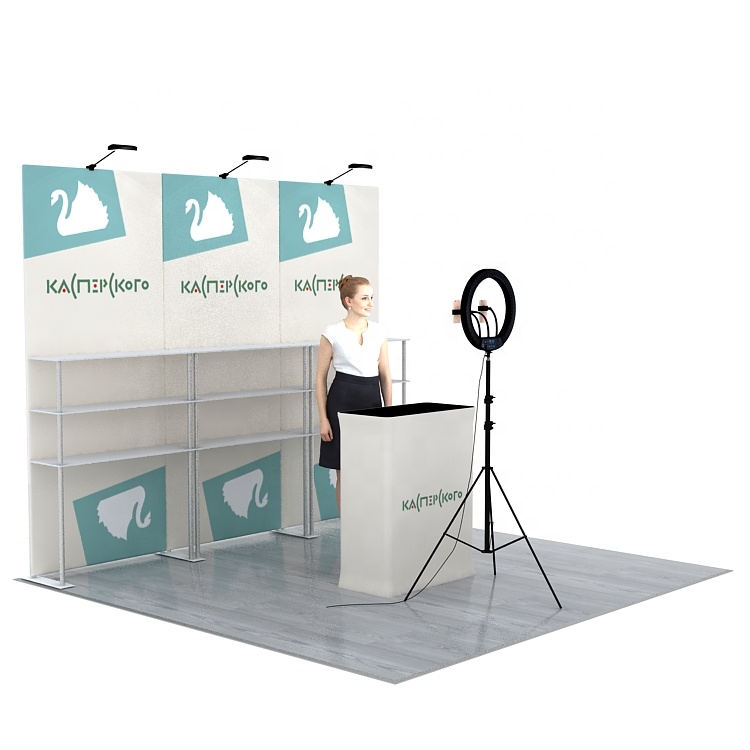 Portable Light Weight High Quality Reusable Advertising Modular Live Broadcast Backdrop Stand