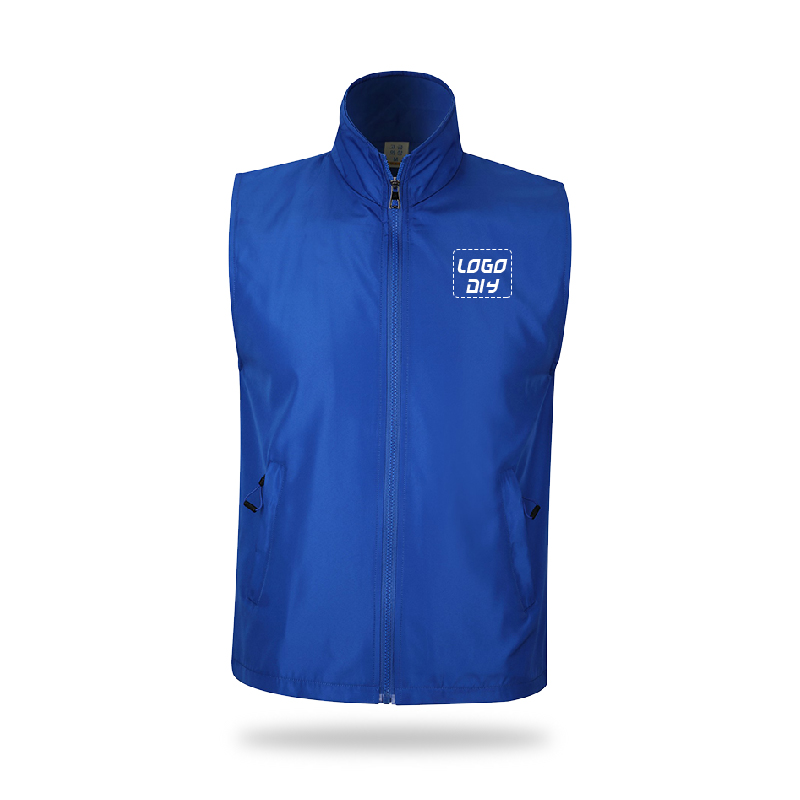 Wholesale Low MOQ Custom Blank Stand Collar Regular Vest For Men Women