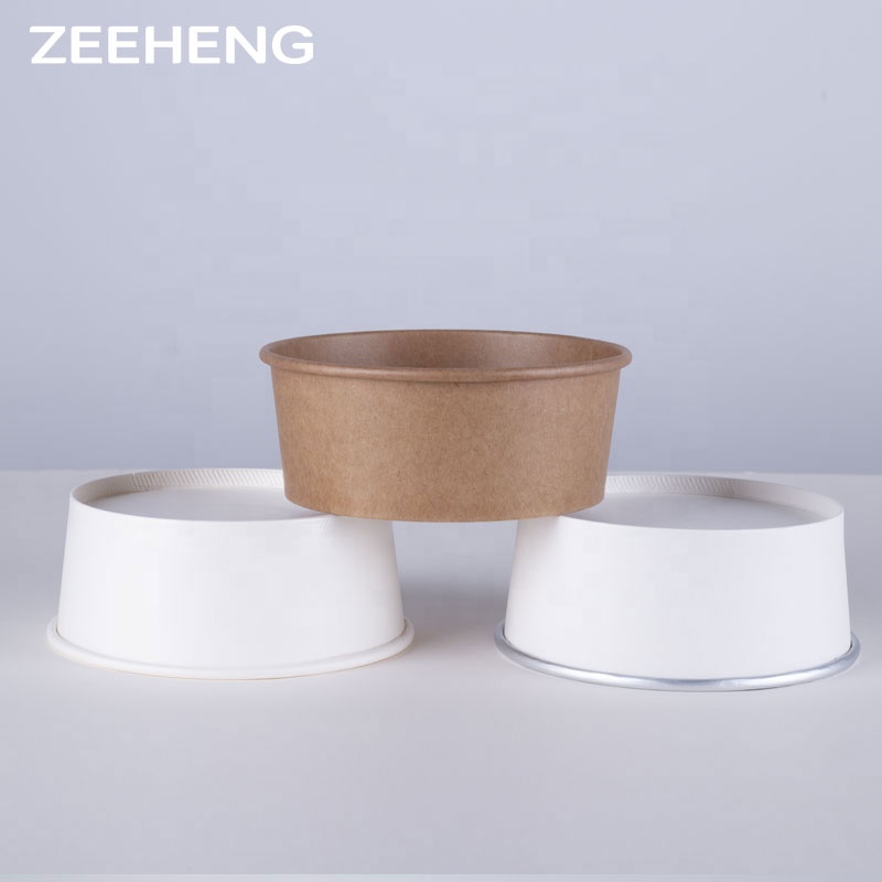 Wholesale eco friendly oil resistant rice bowl kraft paper soup bowl