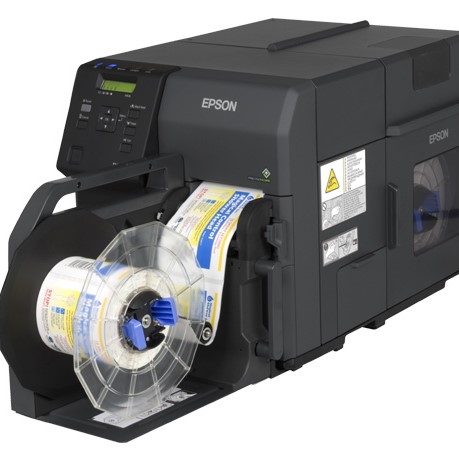 Цветной струйный принтер для печати этикеток Epson ColorWorks C7500 для печати ярких этикеток