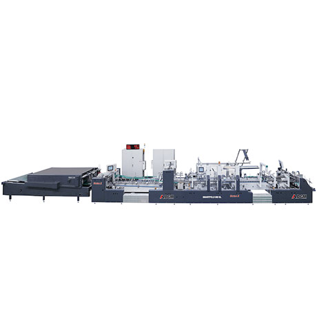 SMARTFOLD ультра X 800 Автоматическая высокоскоростная рифленая Линия Коробка Папка Gluer машина для картонных коробок