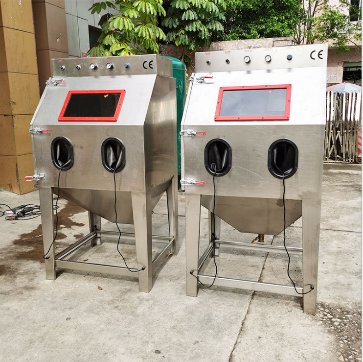 Stainless Steel Dust-Free Liquid Wet Sand Blasting Machine Construction Machinery Cabinet Sandblasting Equipment