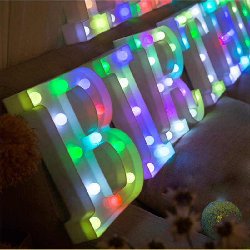 Led Electronic Signs Rental Marquee Numbers Light For Birthday Celebration Props Letter Light Number Wedding Decoration Event