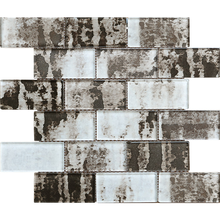 Colorize china foshan supplier modern style bathroom art square crystal mosaic glass tile for wall