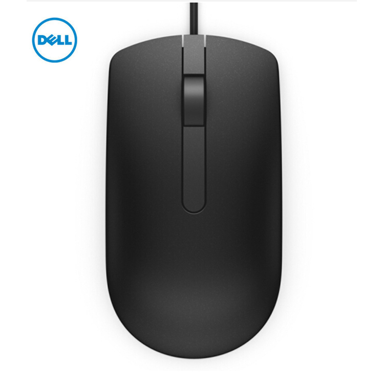 Кабель для компьютерной мыши Dell MS116, настольный компьютер, офисный ноутбук, для дома, черный/белый с USB-кабелем